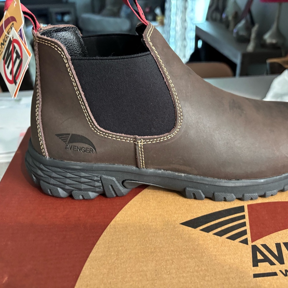 Avenger Brown and Black Rugged Boots